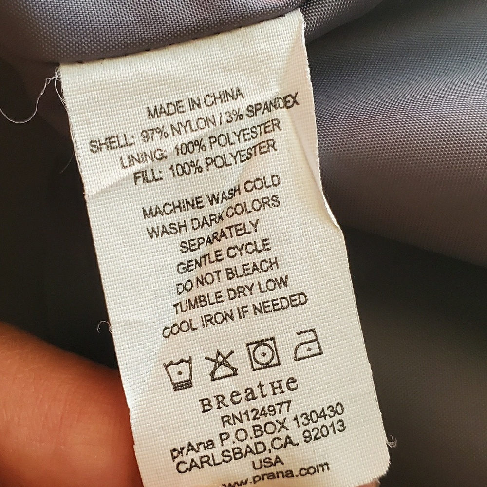 Prana Gray Heavy Jacket Utility Button Front - image 5